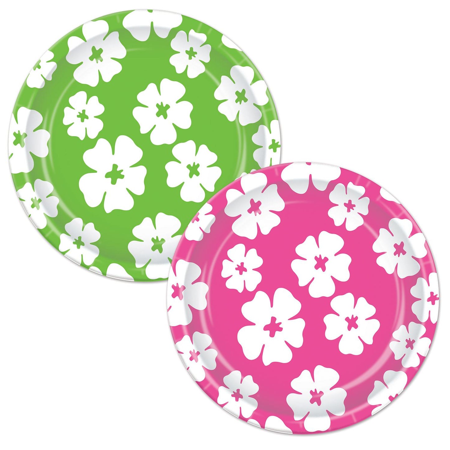Beistle Hibiscus Plates - Luau | Party Supply | Decoration
