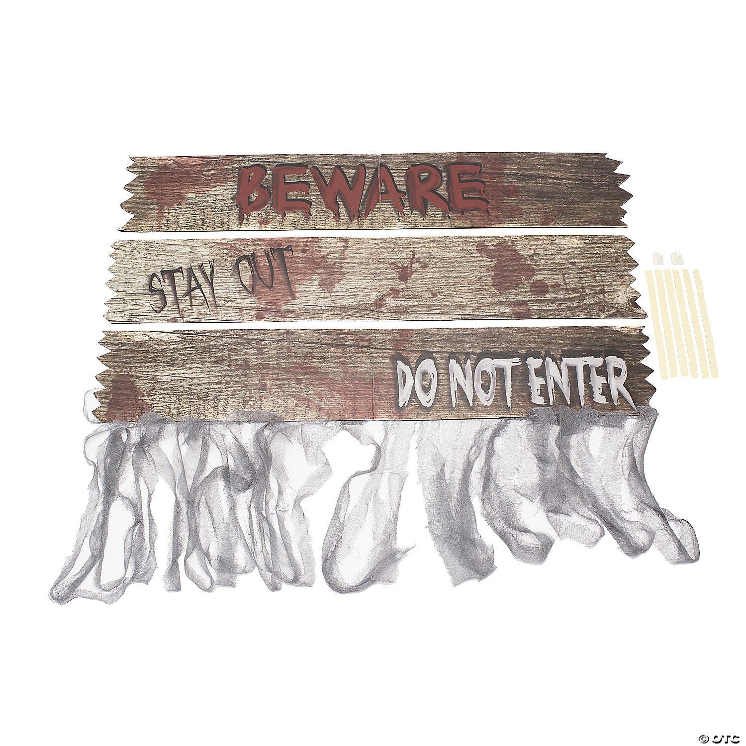 Haunted House Doorway Board Signs | Halloween Decoration