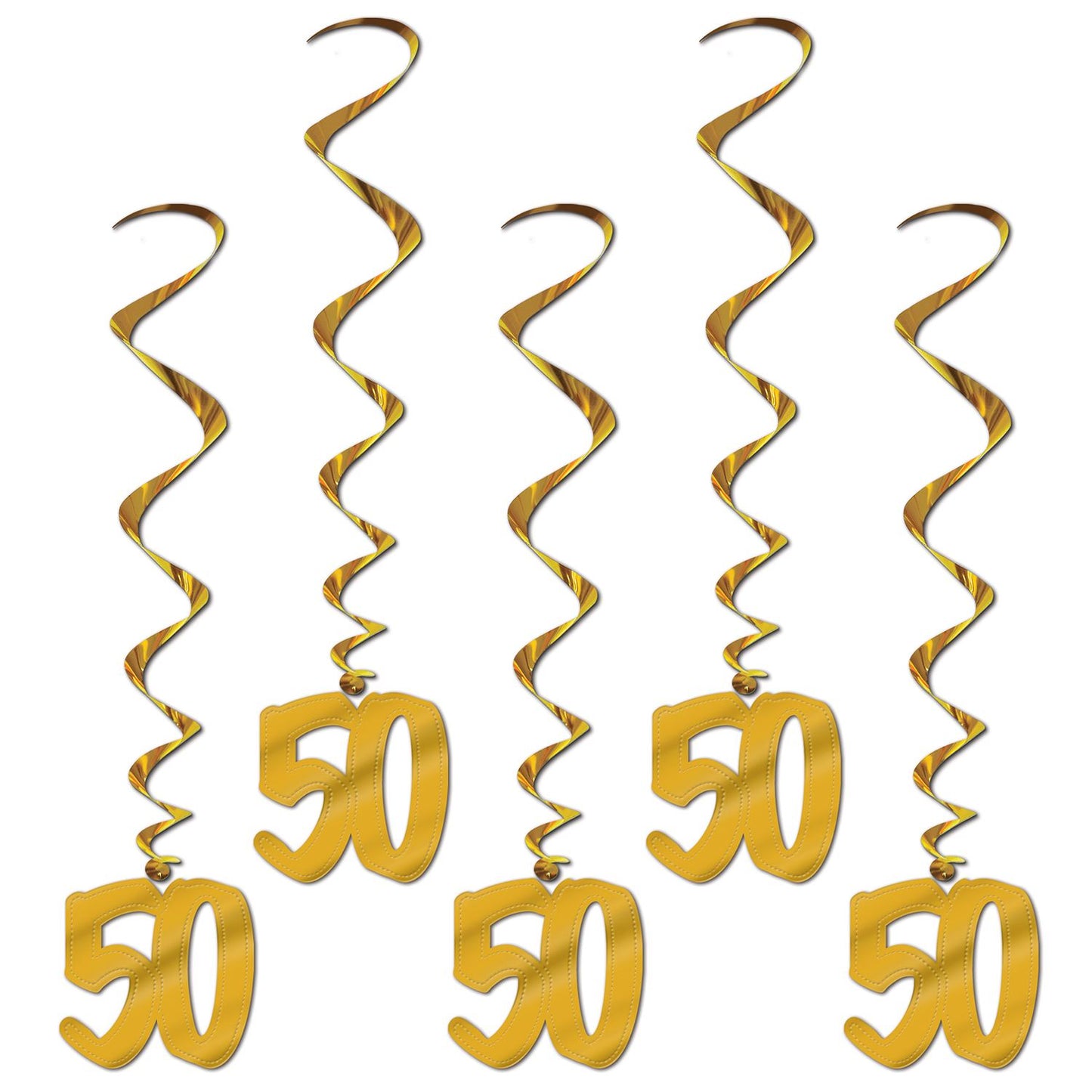 Beistle 50th Anniversary Whirls | Party Supply | Decoration