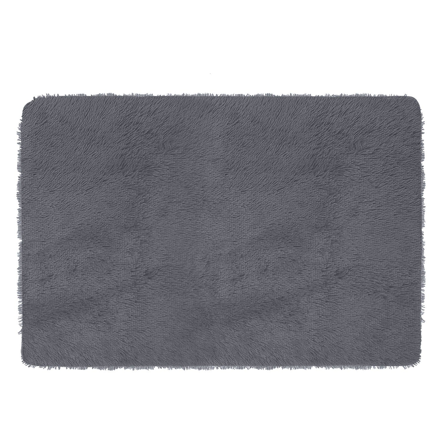 Fluffy Bedroom Rug 4’ x 2.6’ Anti-Skid Shaggy Area Rug Decorative Floor Car 3822