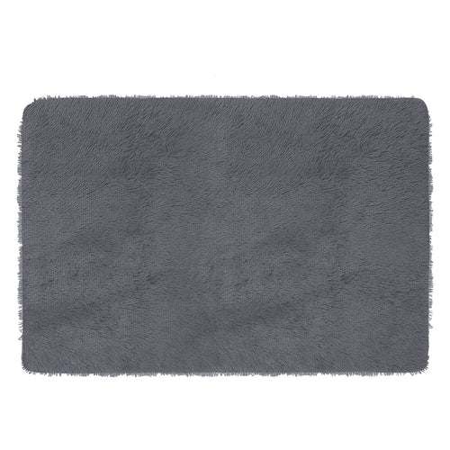 Fluffy Bedroom Rug 4’ x 2.6’ Anti-Skid Shaggy Area Rug Decorative Floor Car 3822