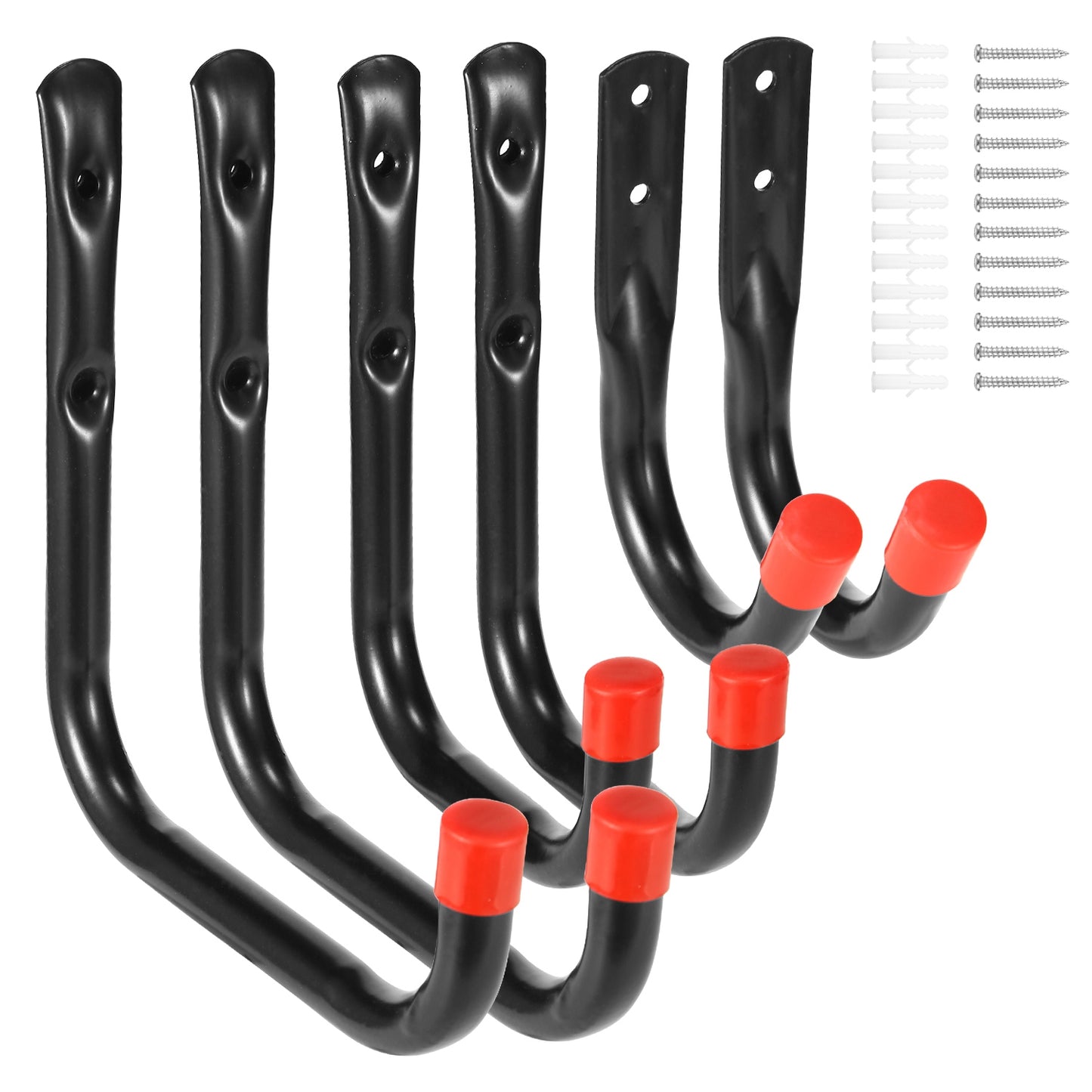 6 Packs Garage Storage Hooks 22lbs Load Bike Bicycle Hooks Heavy Duty Utility