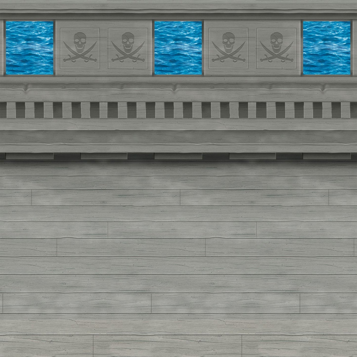 Beistle Pirate Ship Backdrop | Party Supply | Decoration