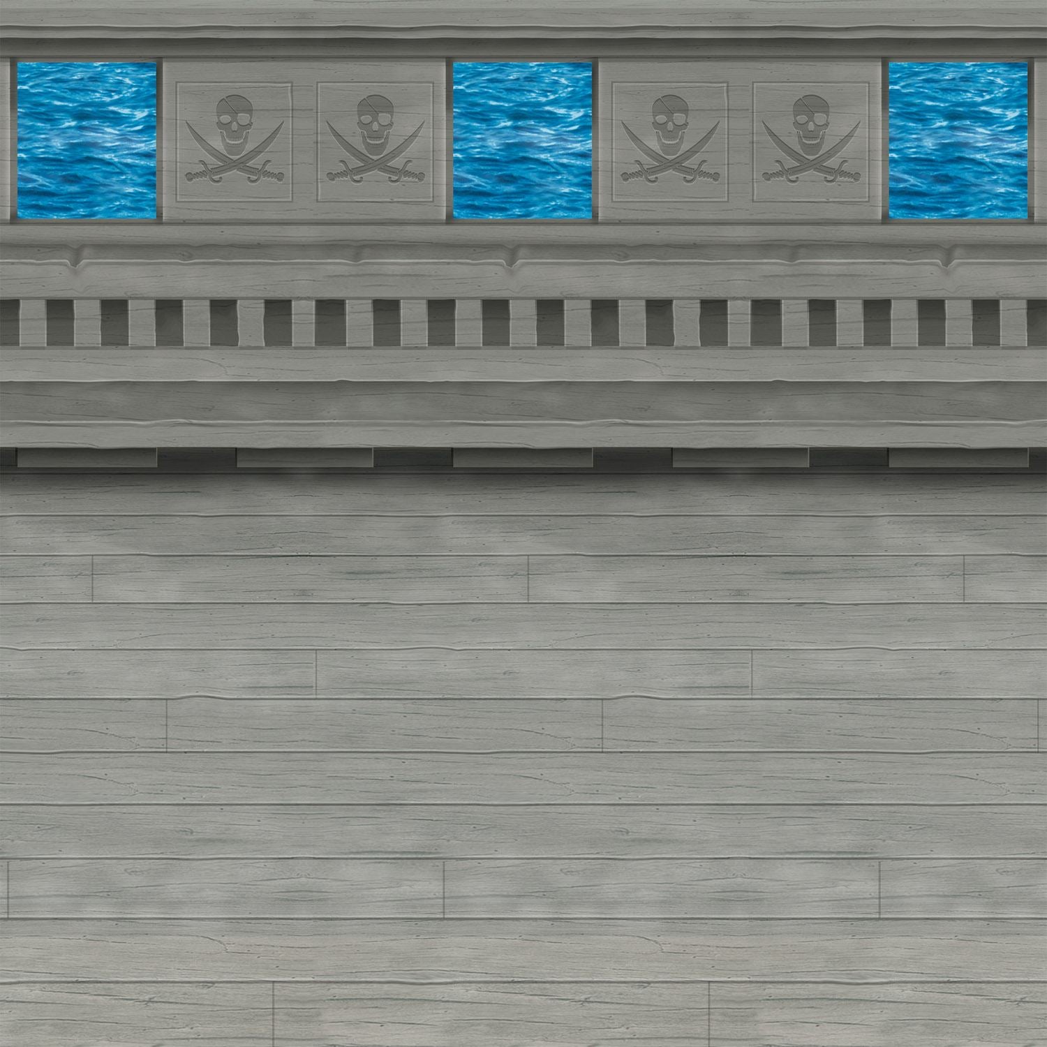 Beistle Pirate Ship Backdrop | Party Supply | Decoration