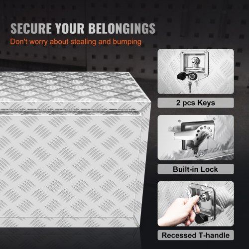 Underbody Truck Box Pickup Storage Box Heavy Duty Aluminum