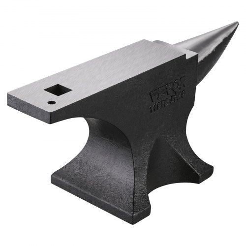 Single Horn Anvil 110lbs Cast Steel Anvil Round Horn Anvil for Blacksmiths