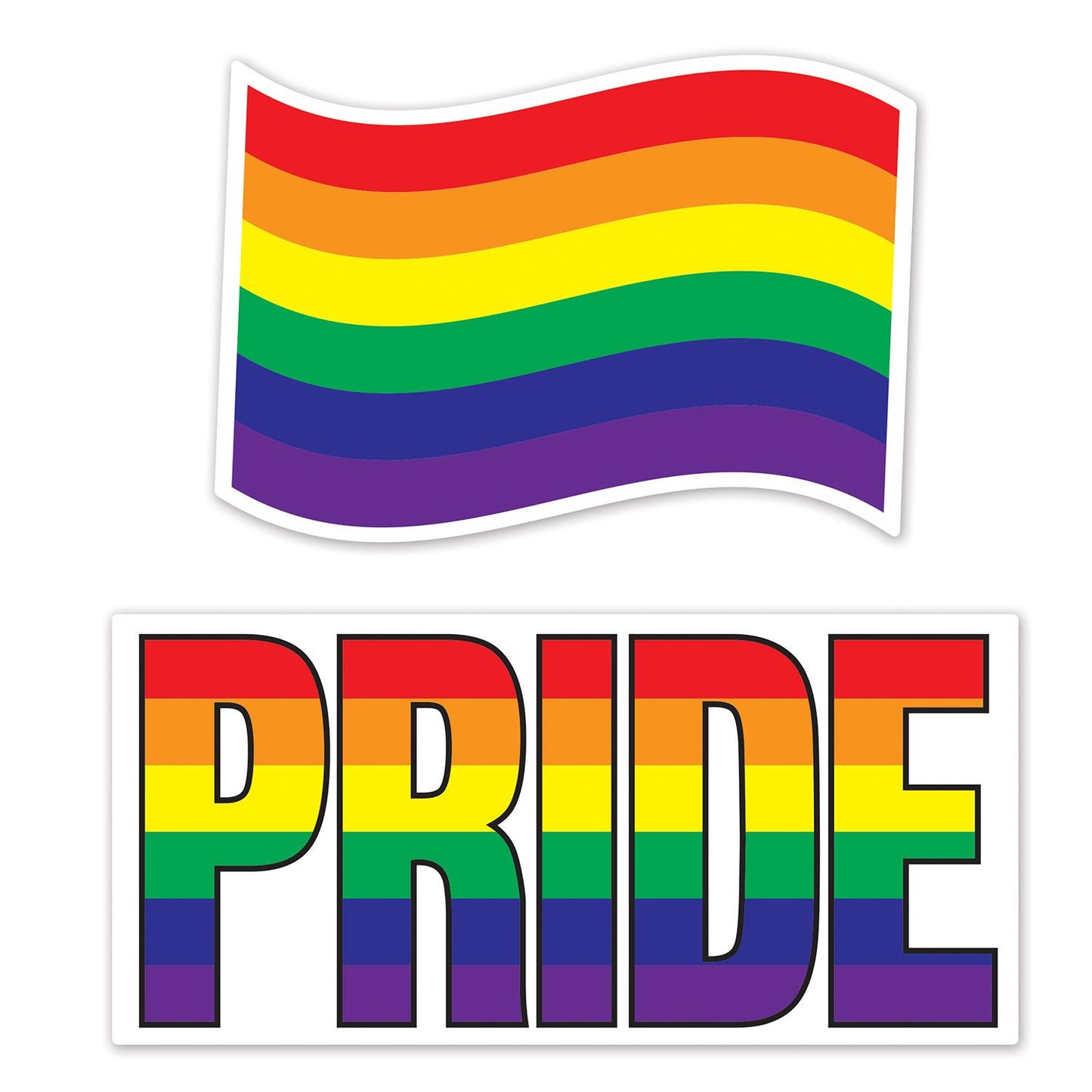 Beistle Jumbo Rainbow & Pride Cutouts | Party Supply | Decoration