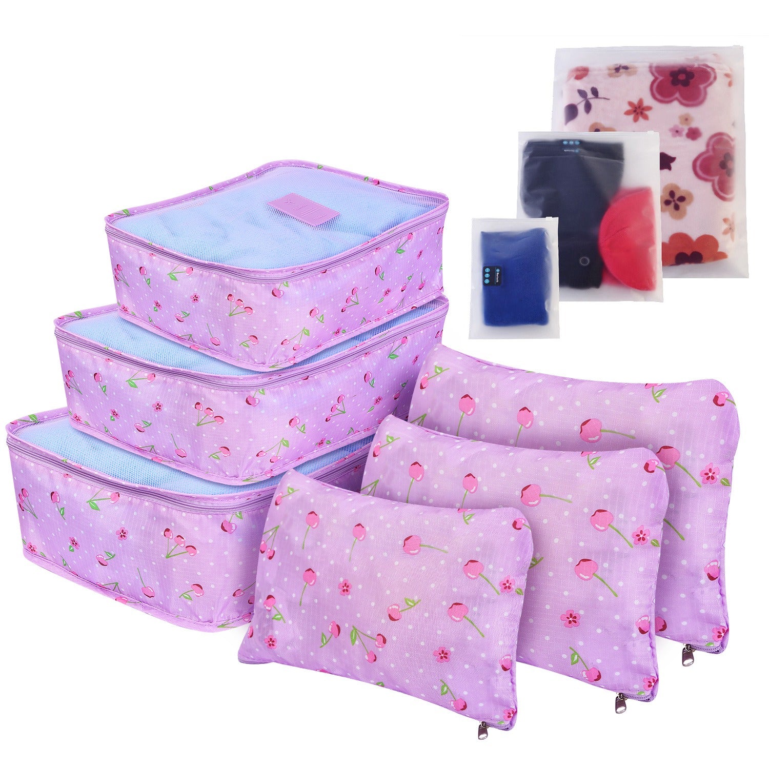 9Pcs Clothes Storage Bags Water-Resistant Travel Luggage Organizer Clothing 3690