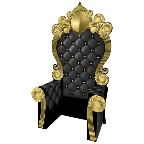 Beistle 3-D Prom Throne Prop - Black | Party Supply | Decoration