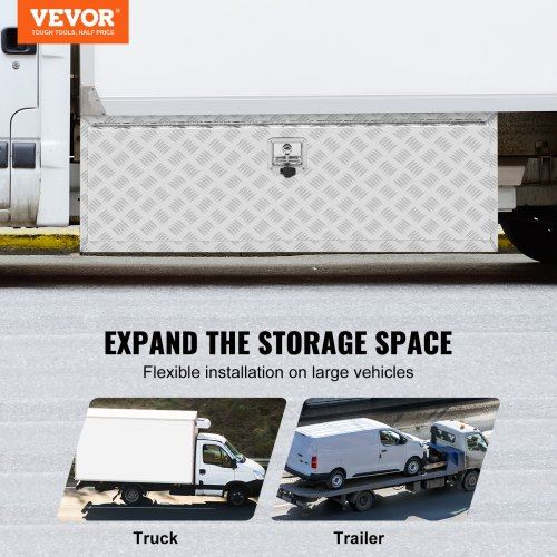 Underbody Truck Box Pickup Storage Box Heavy Duty Aluminum