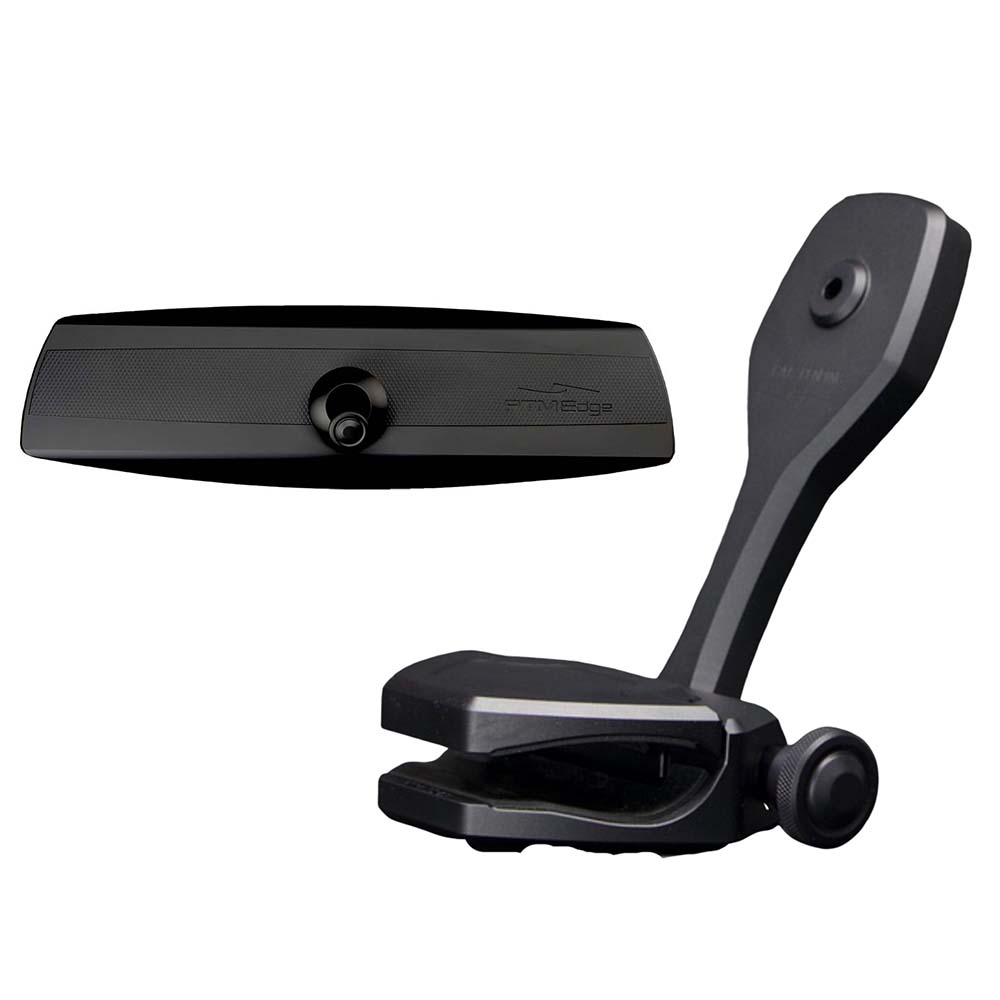 PTM Watersports Mirror/Bracket Kit w/VR-140 Elite Mirror ZXR-320 (Black) [P12848-1320TEBBK]