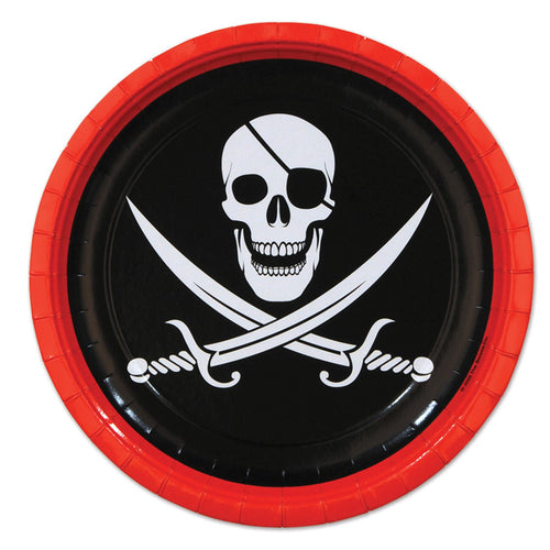 Beistle Pirate Lunch Plates | Party Supply | Decoration