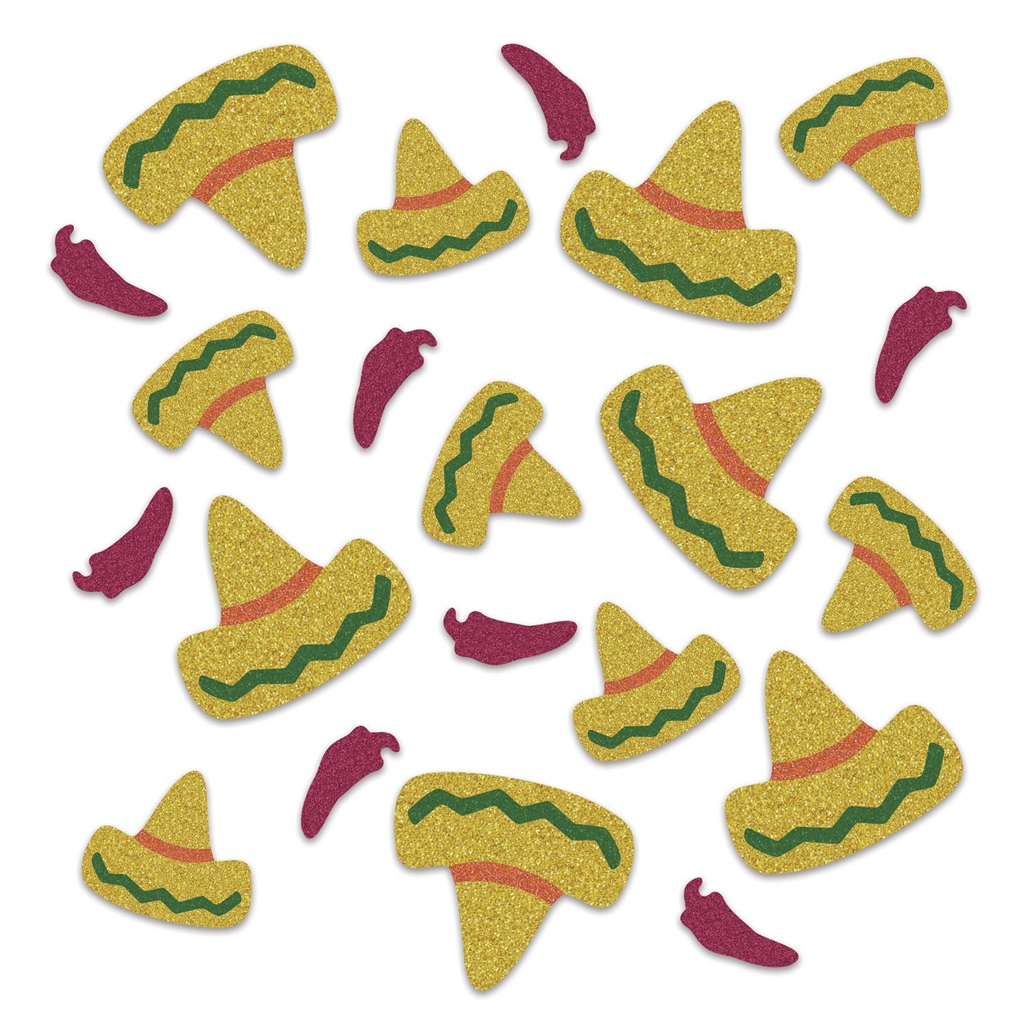 Beistle Fiesta Deluxe Sparkle Confetti - Fiesta/Cinco de Mayo | Party Supply