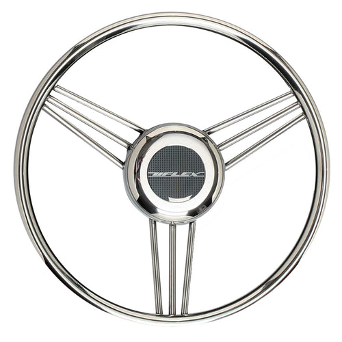 Uflex V27 13.8" Steering Wheel - Stainless Steel Grip Spokes [V27]