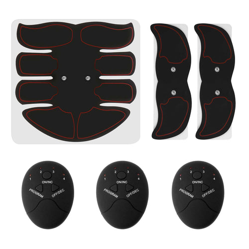 ABS Stimulator Muscle Toner EMS Abdominal Toning Belts Body Fitness Trainer w/