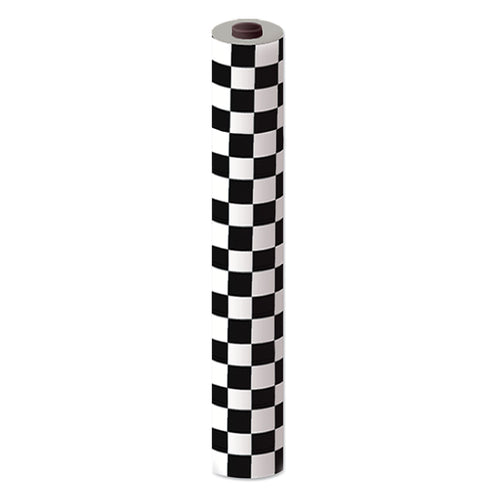 Beistle Plastic Checkered Table Roll - Party Supply Decoration for Racing