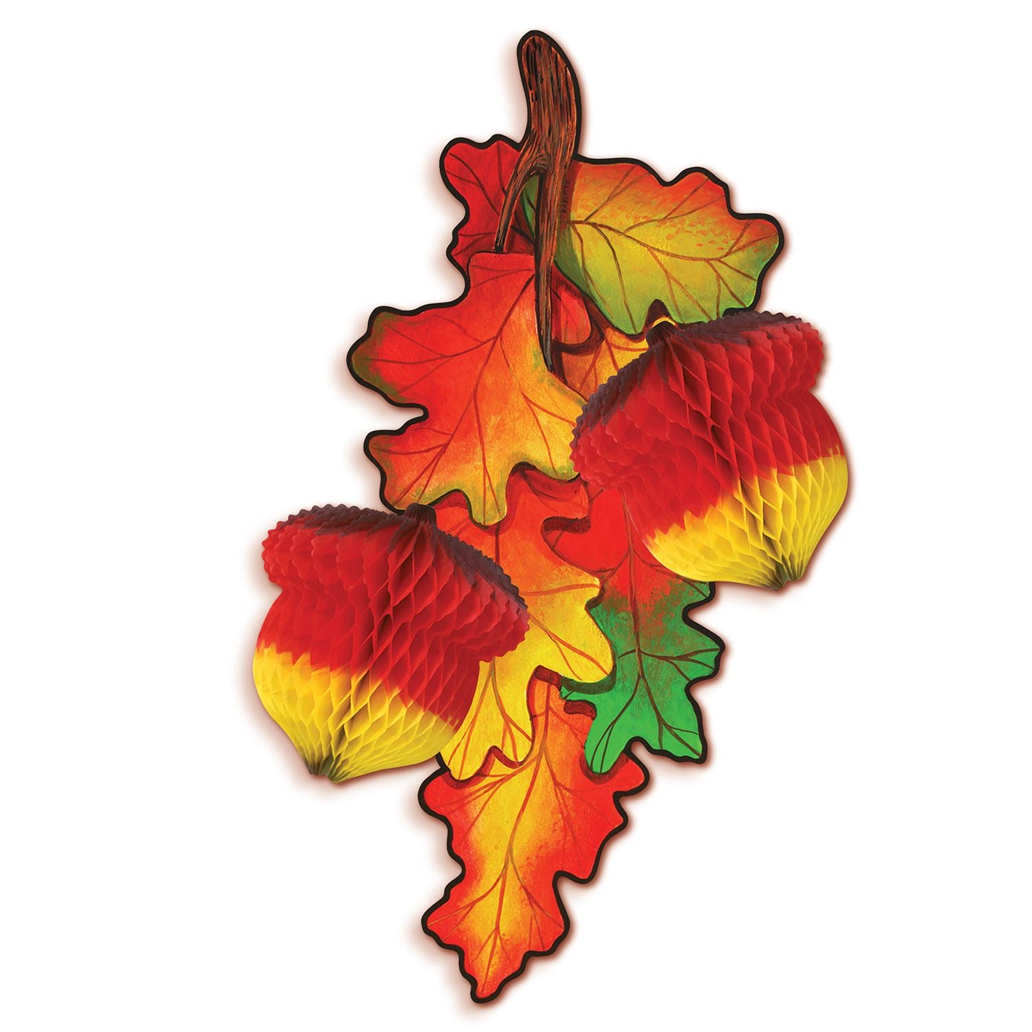Beistle Tissue Madras Acorns - Thanksgiving/Fall | Party Supply | Decoration