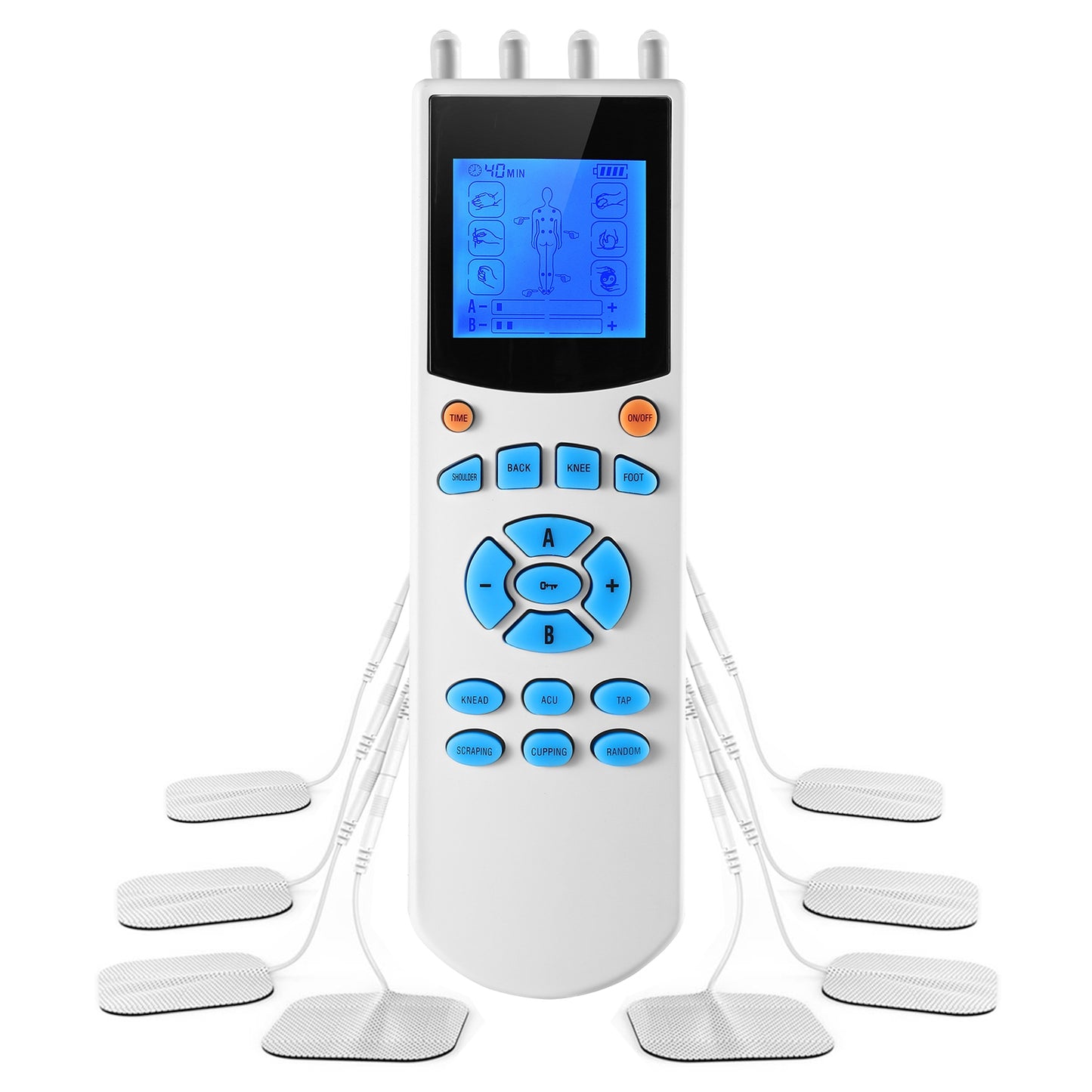 Tens Unit Machine Impulse Massager 10 Modes Pain Relief Body Massager Machine