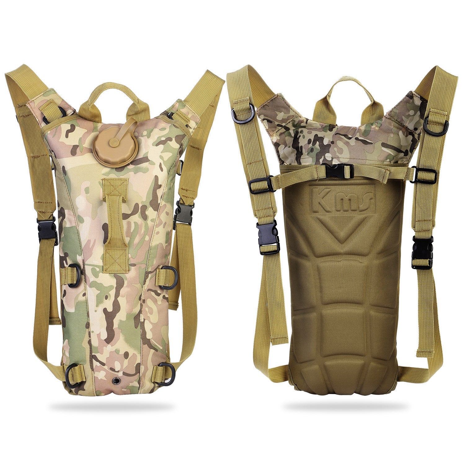 Tactical Hydration Pack 3L Water Bladder Adjustable Water Drink Backpack fo 2472