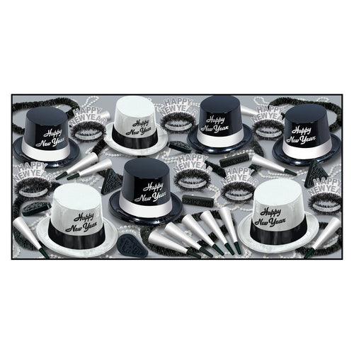 Beistle Black & White Legacy Assortment (for 50 people) - New Years | Party