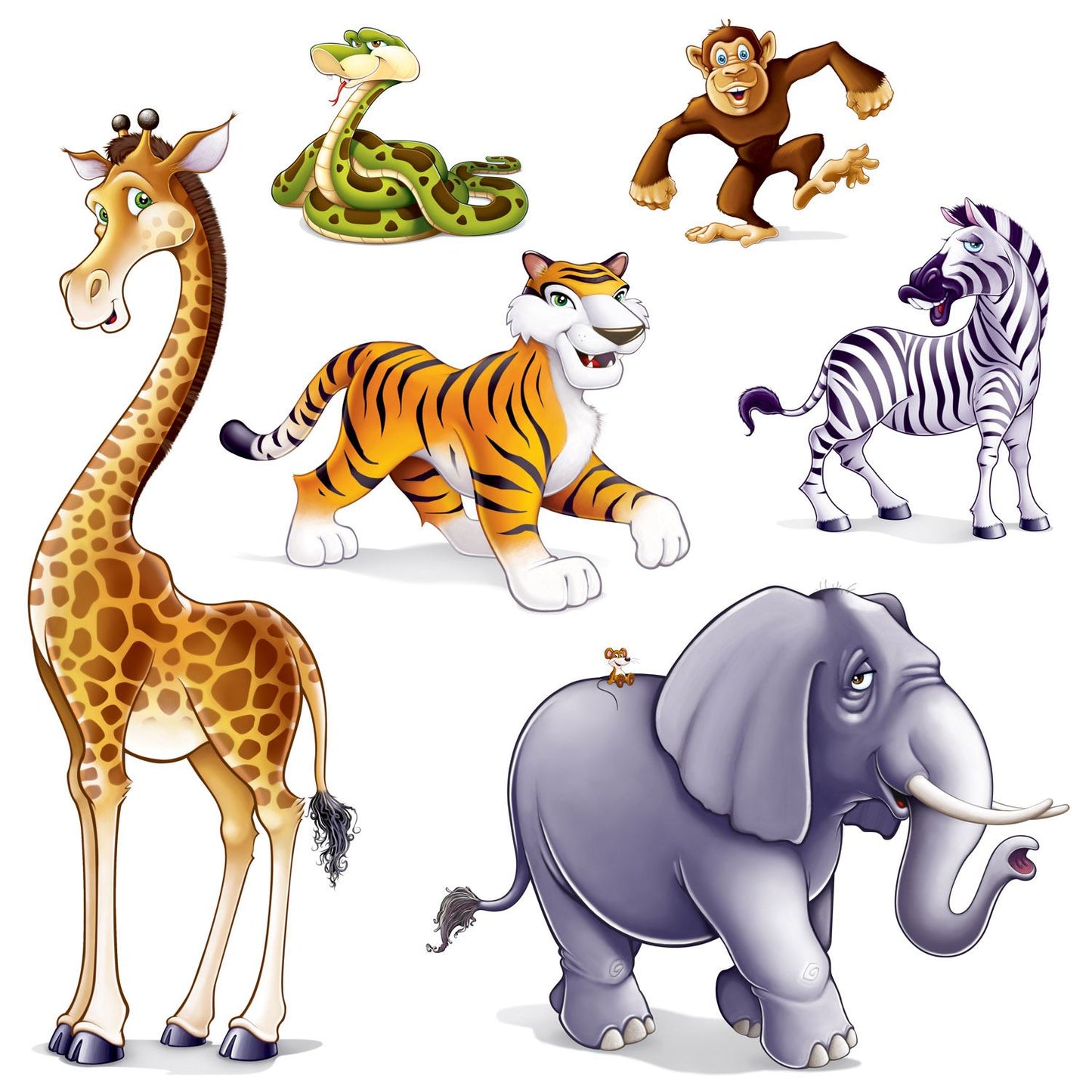 Beistle Jungle Animal Props | Party Supply | Decoration