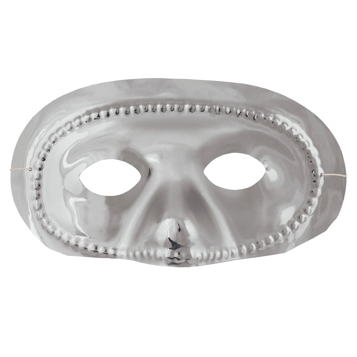 Beistle Silver Metallic Half Mask - General Occasion | Party Supply