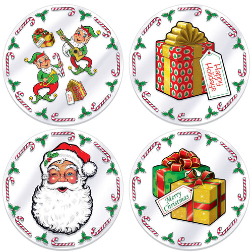 Beistle Plastic Santa's Workshop Placemats - Christmas/Winter | Party Supply