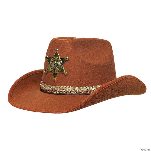 Sheriff Hat Adult Brown