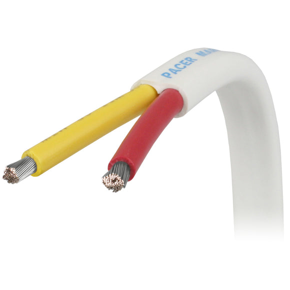 Pacer 12/2 AWG Safety Duplex Cable - Red/Yellow - Sold By The Foot [W12/2RYW-FT]