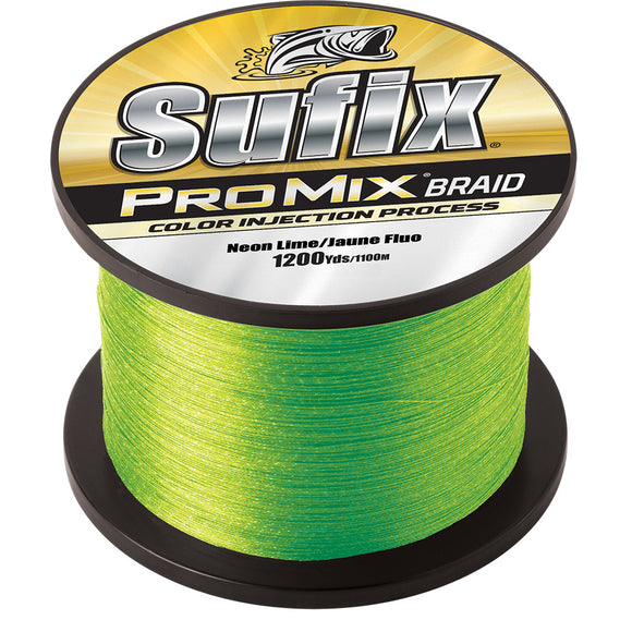 Sufix ProMix Braid - 15lb - Neon Lime - 1200 yds [630-315L]