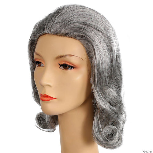 1960s Prom Pageboy Wig | Brown/Gray