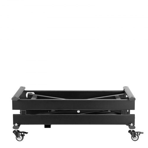 28" Electric Lift Table Single Scissor Electric Lifting Platform 330 lbs 4 Wheel