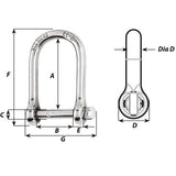 Wichard Self-Locking Large Opening Shackle - 10mm Diameter - 13/32" [01265]