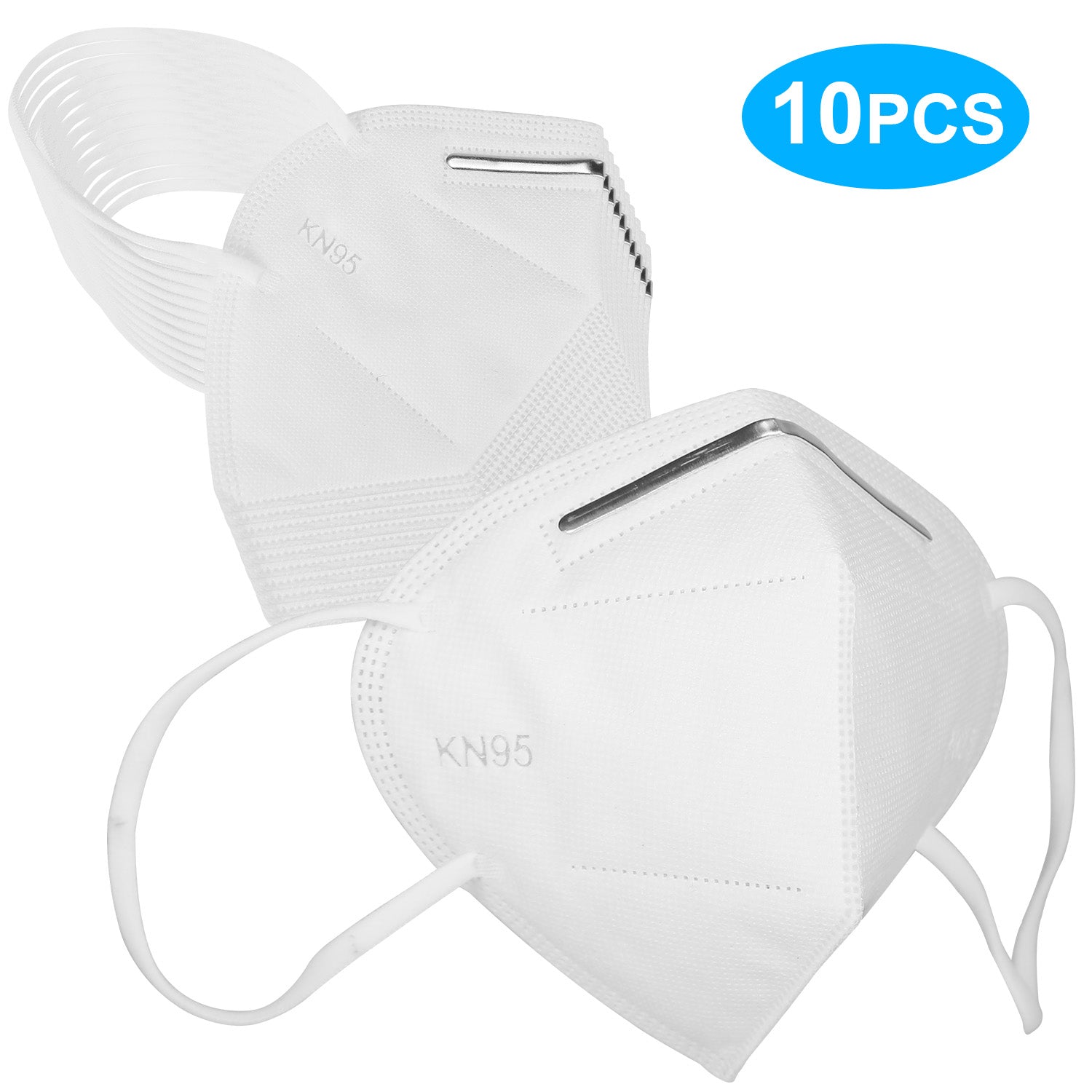 10 PCS Disposable KN95 Mask FFP2 Soft Breathable Protective Mask 95% Filtration