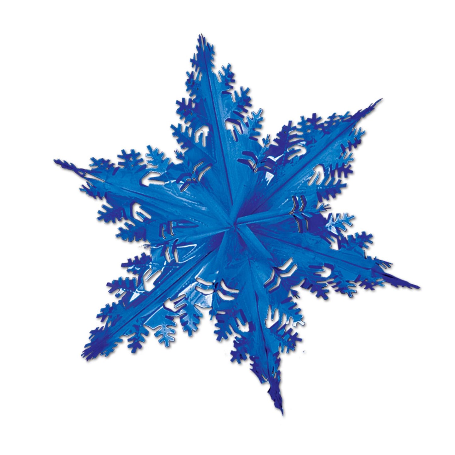 Beistle Blue Metallic Winter Snowflake - Christmas/Winter | Party Supply
