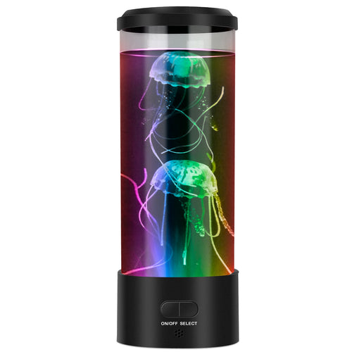 Jellyfish Lava Lamp Multi-color Changing Mood Night Light USB Electric Desk