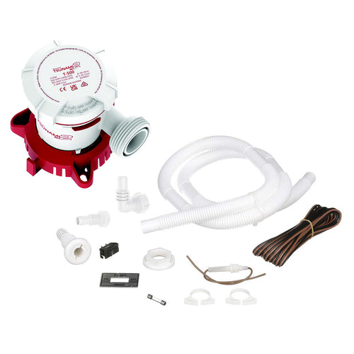 Attwood Tsunami MK2 T500 Manual Bilge Pump w/Installation Kit - 500 GPH 12V [5614-7]