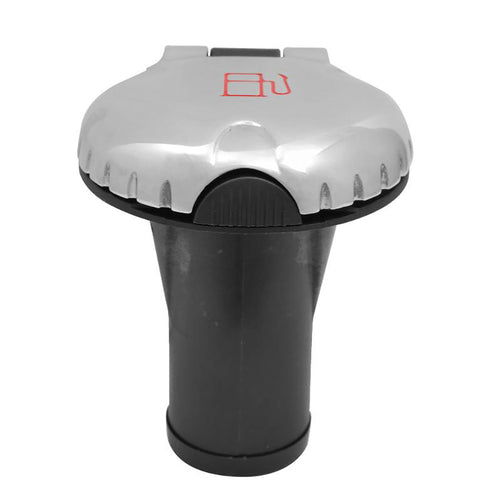 Attwood Deck Fill f/Carbon Canister System - Straight Body Scalloped Stainless Steel Cap [99DFCCSS1S]