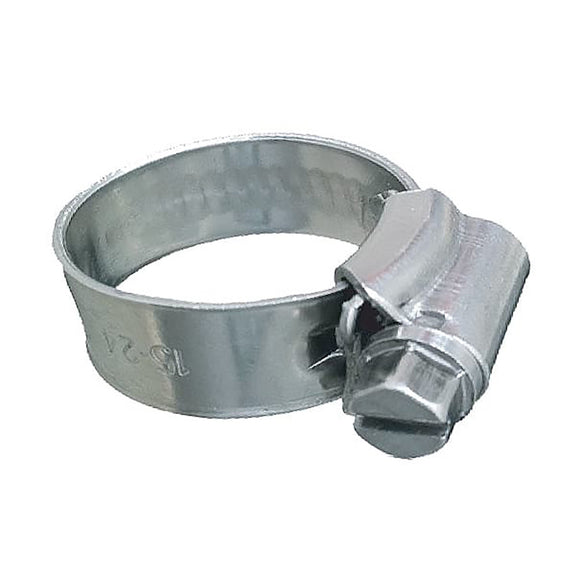 Trident Marine 316 SS Non-Perforated Worm Gear Hose Clamp - 3/8