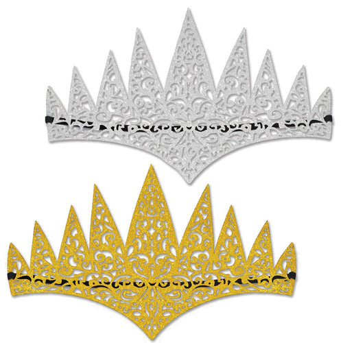 Beistle Glittered Laser Cut Tiaras - General Occasion | Party Supply