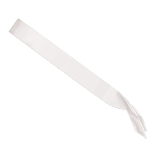 Beistle White Satin Sash - General Occasion | Party Supply | Decoration
