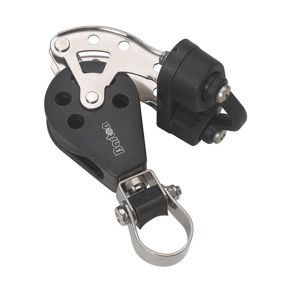Barton Marine Size 3 Stanchion Lead Block - Single w/Becket  Cam Cleat [N03591]
