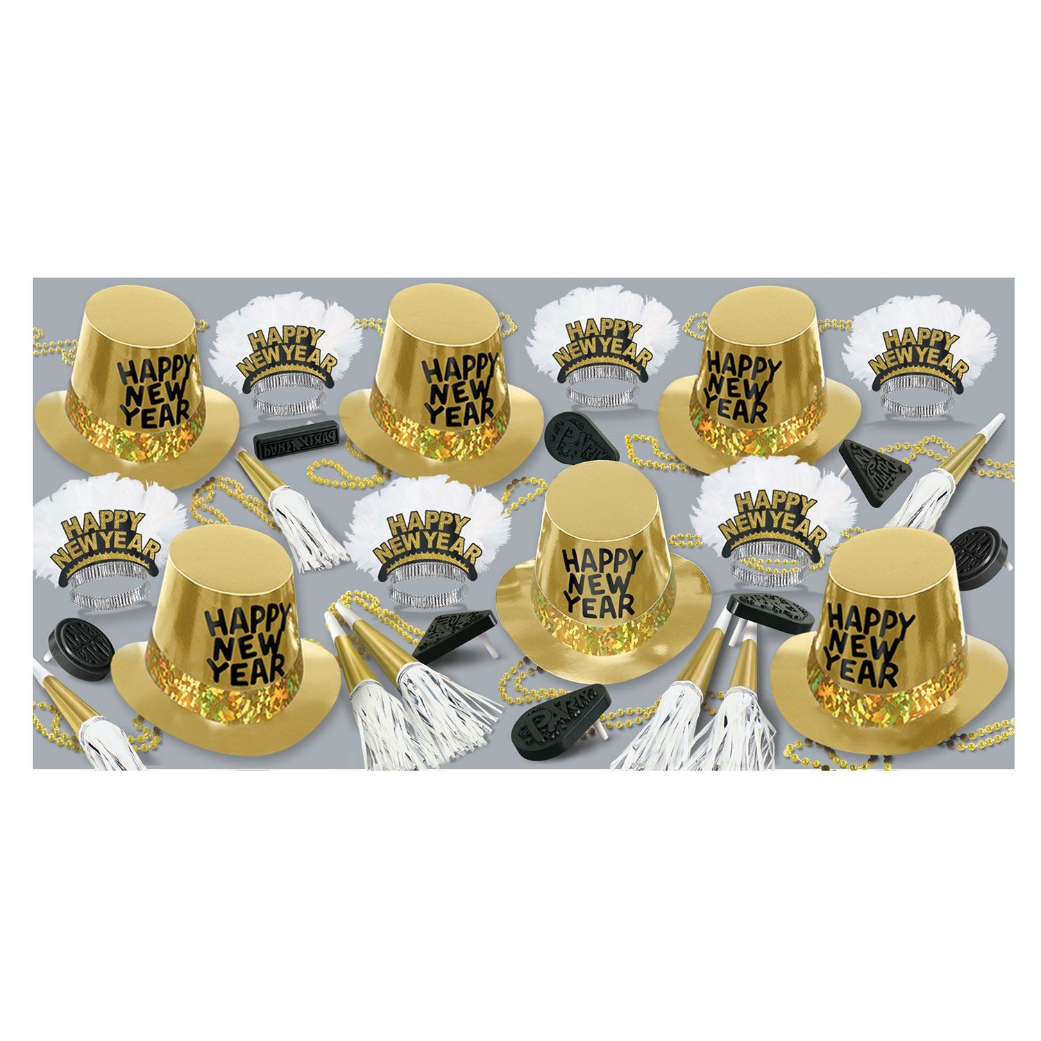 Beistle The Gold Rush New Year Assortment (for 50 people) - New Years | Party
