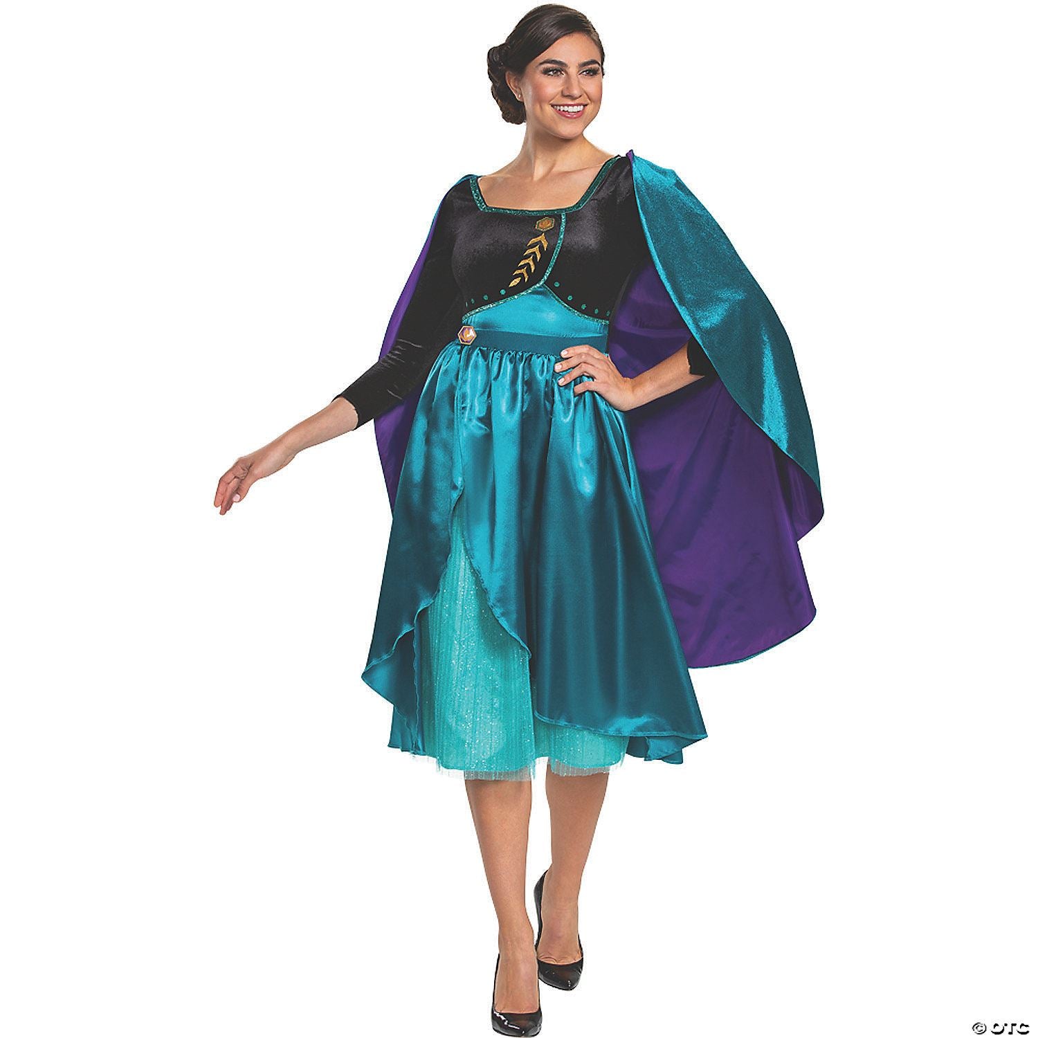 Womens Deluxe Frozen 2 Queen Anna Costume - Medium