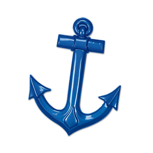 Beistle Plastic Ship's Anchor - Blue - Nautical | Party Supply | Decoration