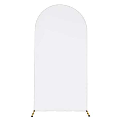 Arch Backdrop Stand Cover 3.28x6.56FT White Spandex Fitted Wedding Arch Cover