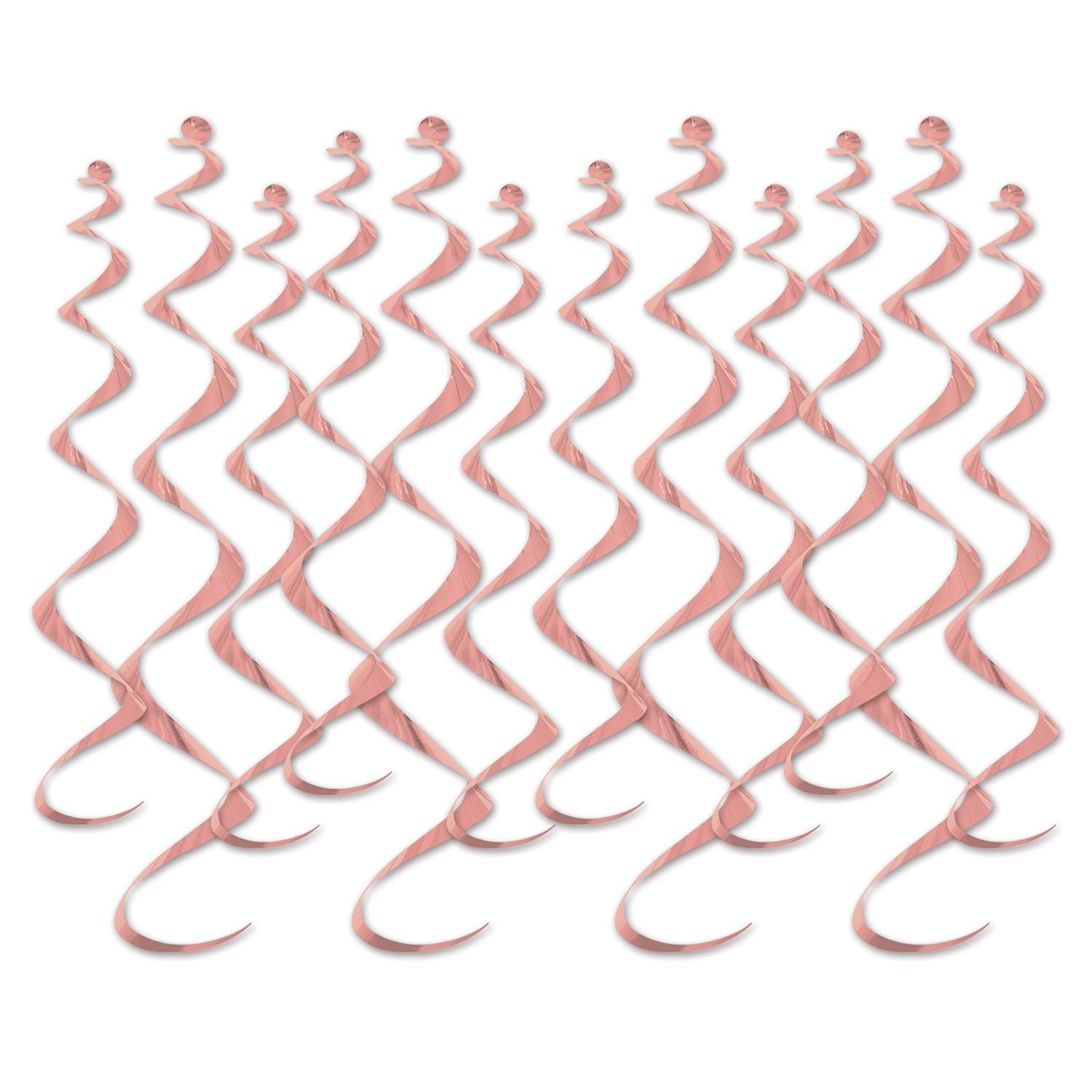 Beistle Metallic Whirls - Rose Gold - General Occasion | Party Supply