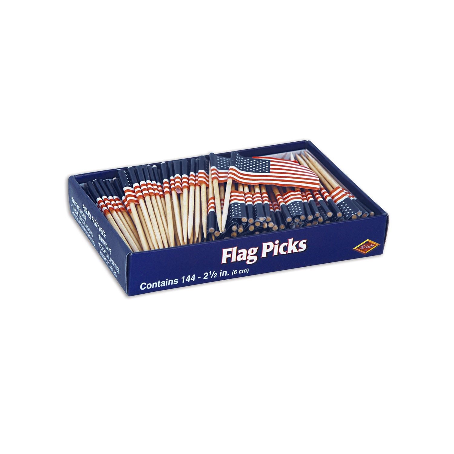 Beistle U.S. Flag Picks - Patriotic | Party Supply | Decoration