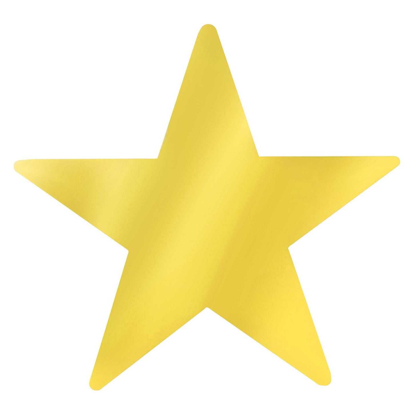 Beistle Gold Metallic Star Cutouts - General Occasion | Party Supply