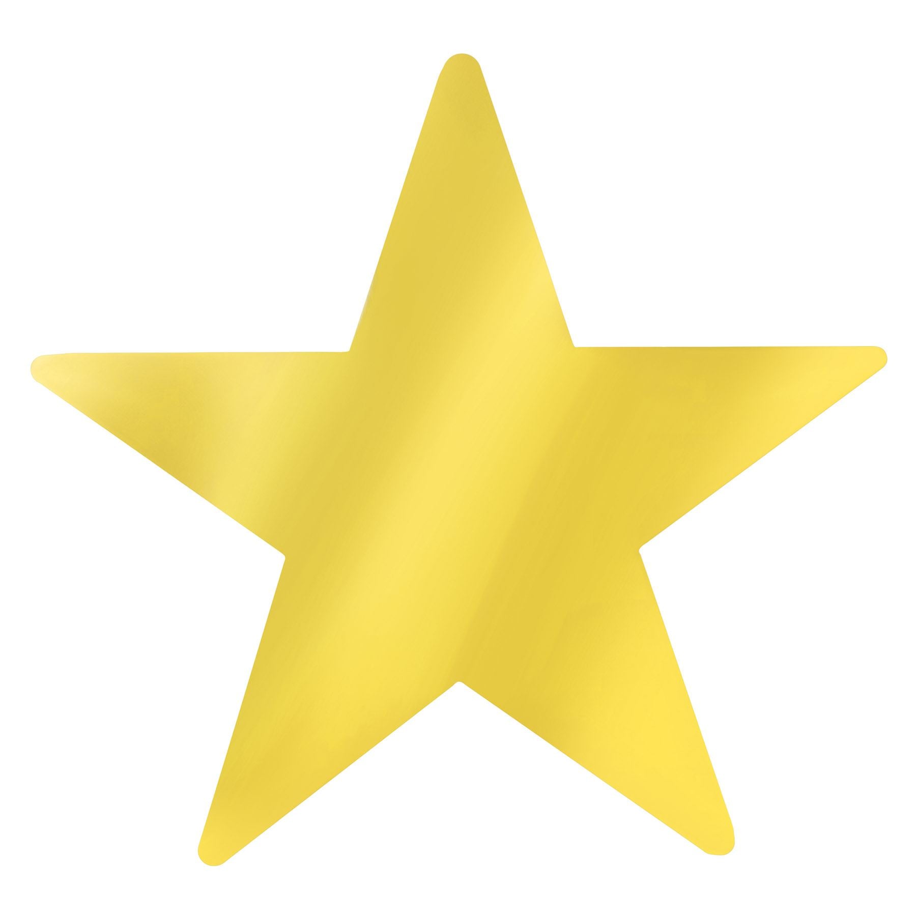 Beistle Gold Metallic Star Cutouts - General Occasion | Party Supply